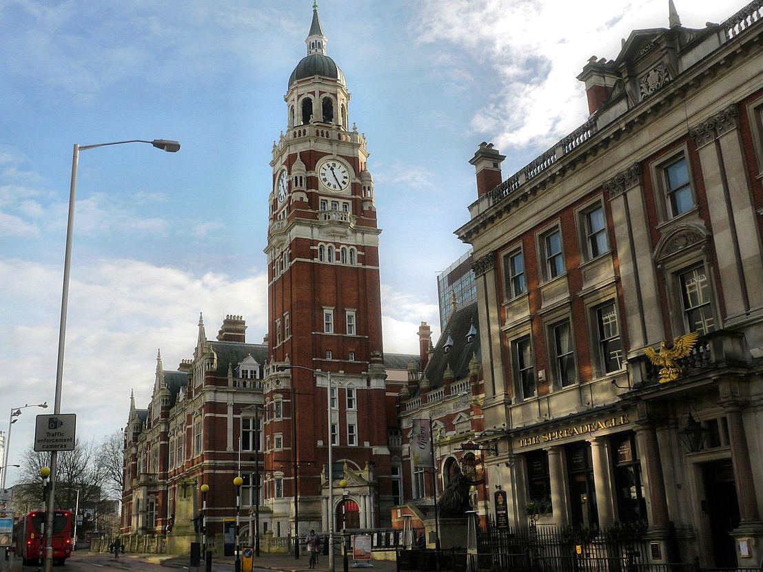 Croydon Old Town Hall, a recognisable landmark for removals in Croydon